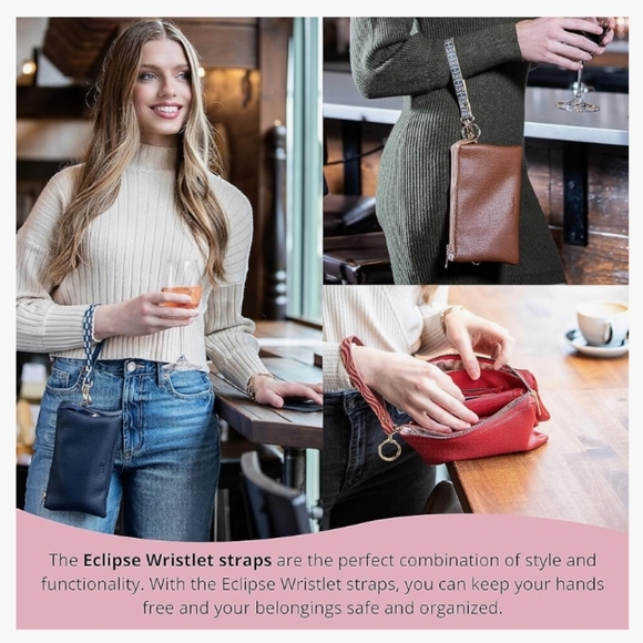 Kedzie-ECLIPSE Vegan Leather Mix / Match Wristlet Strap (Wildflower) - Picture 3 of 6